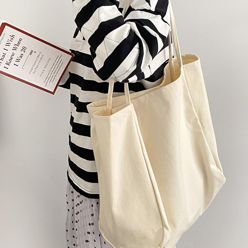 大容量定制印刷Logo帆布购物袋-18