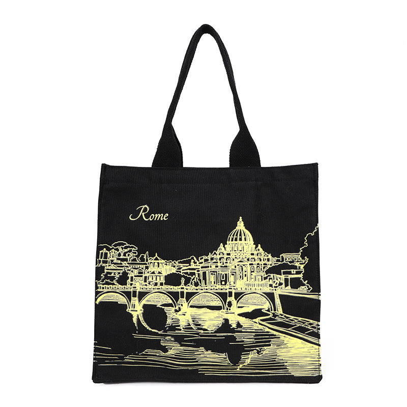 个性化创意印花肩背包