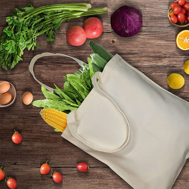 批发定制空白可重复使用环保帆布购物手提袋-22