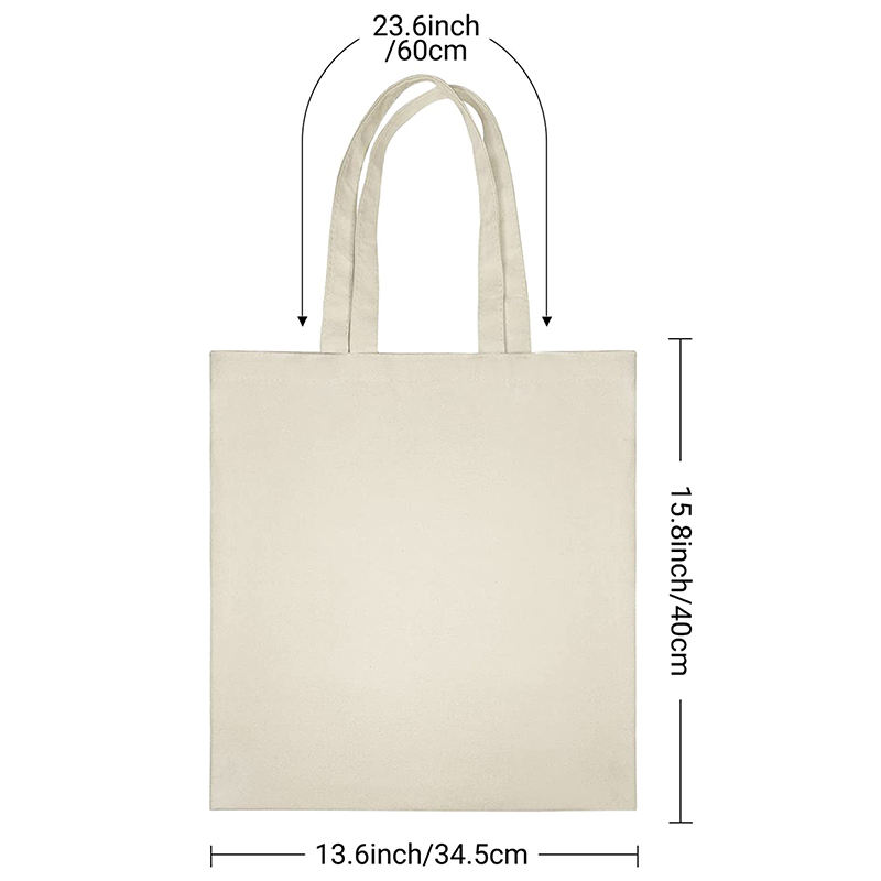 批发定制空白可重复使用环保帆布购物手提袋-23