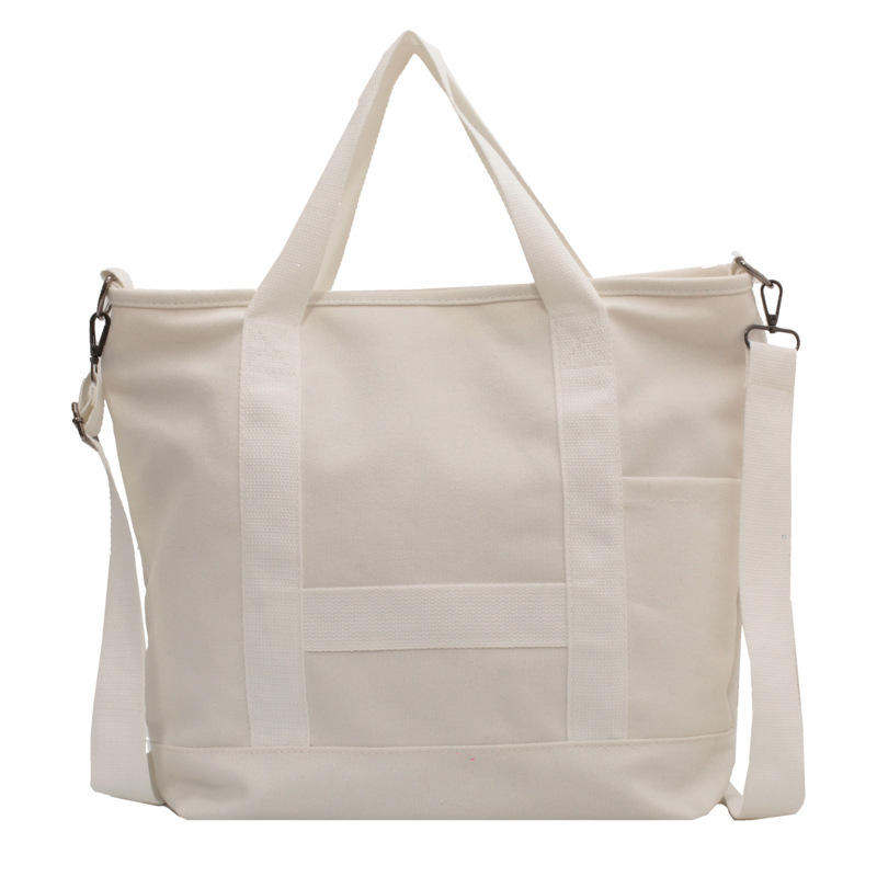 简约纯色帆布邮差包-16