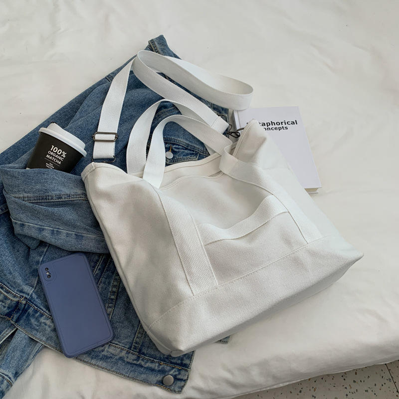 简约纯色帆布邮差包-18