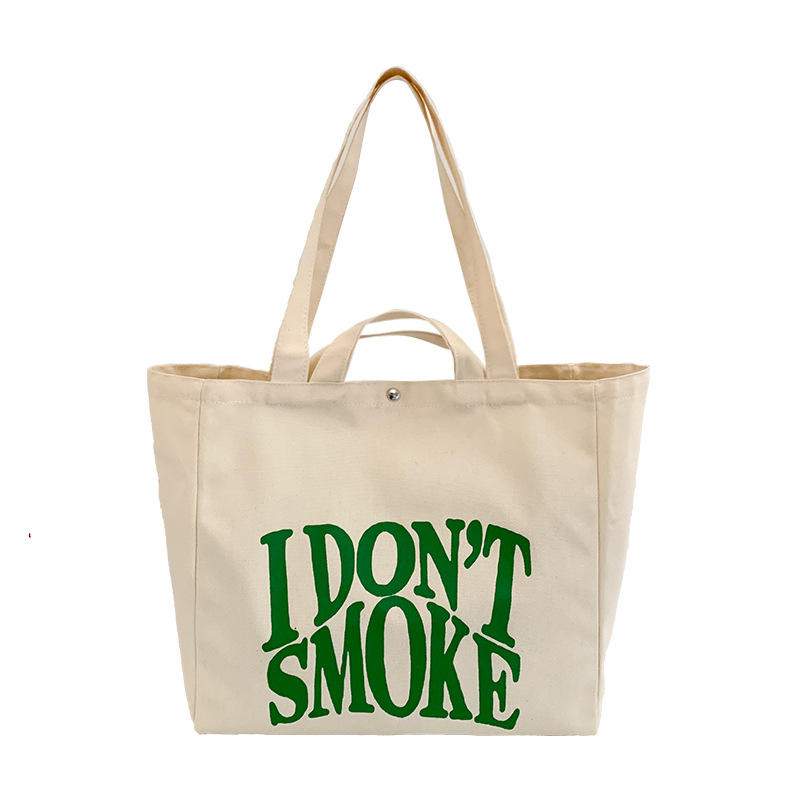 大容量艺术帆布单肩包 定制印花手提帆布包